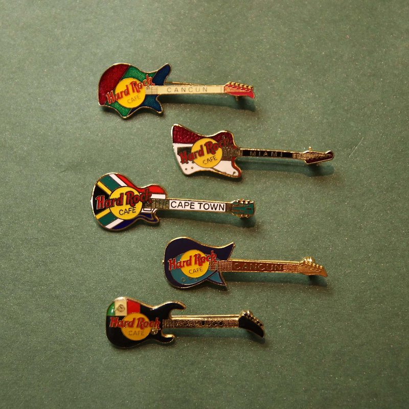Tsubasa.Y Ancient House Hard Rock Guitar Pin (five models), badge pin brooch accessories - เข็มกลัด/พิน - โลหะ 