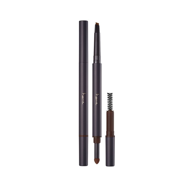 (Limited time sale - outer packaging defects, short-term validity period) heme three-purpose eyebrow pencil 0.3+0.5g-Qiao Brown - ที่เขียนตา/คิ้ว - วัสดุอื่นๆ หลากหลายสี