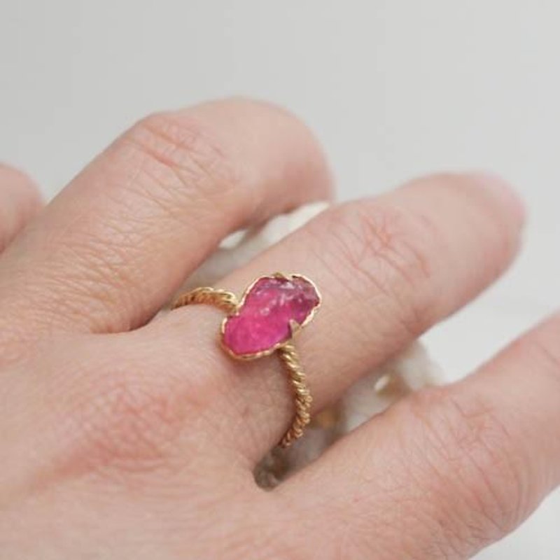 berry ring gd ruby【FR132】 - 戒指 - 寶石 紅色