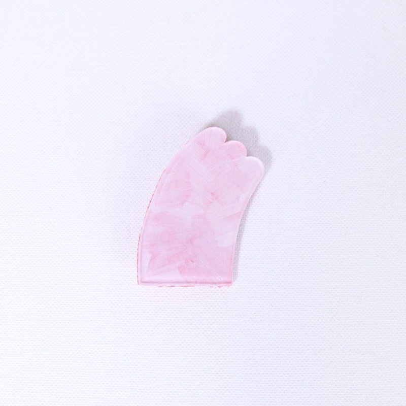 Brooch like limbs Pale red - เข็มกลัด - พลาสติก สีแดง