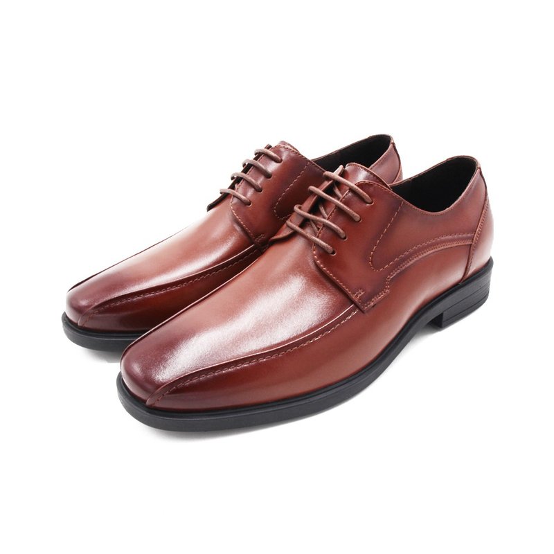 W&M (Men) Streamline Sewing Formal Casual Business Leather Shoes Men's Shoes- Brown(Other Black) - Men's Leather Shoes - Rubber 