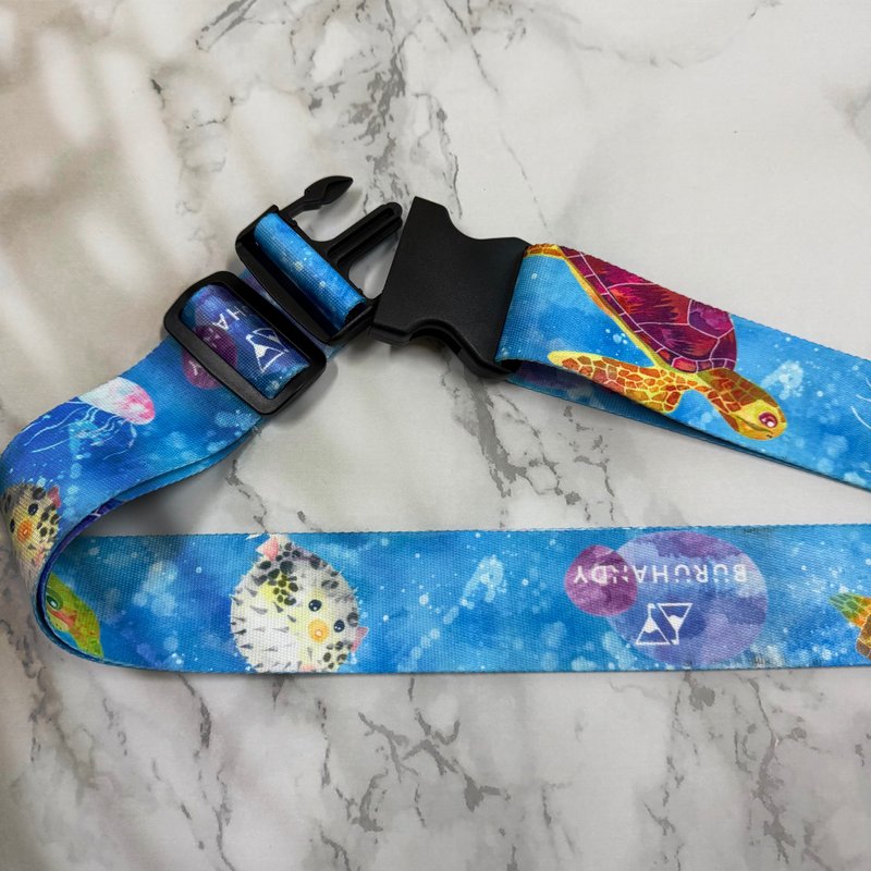 スーツケースベルト / 平安亀来 / 旅行 / イラスト - ラゲッジタグ・ネームタグ - ポリエステル 