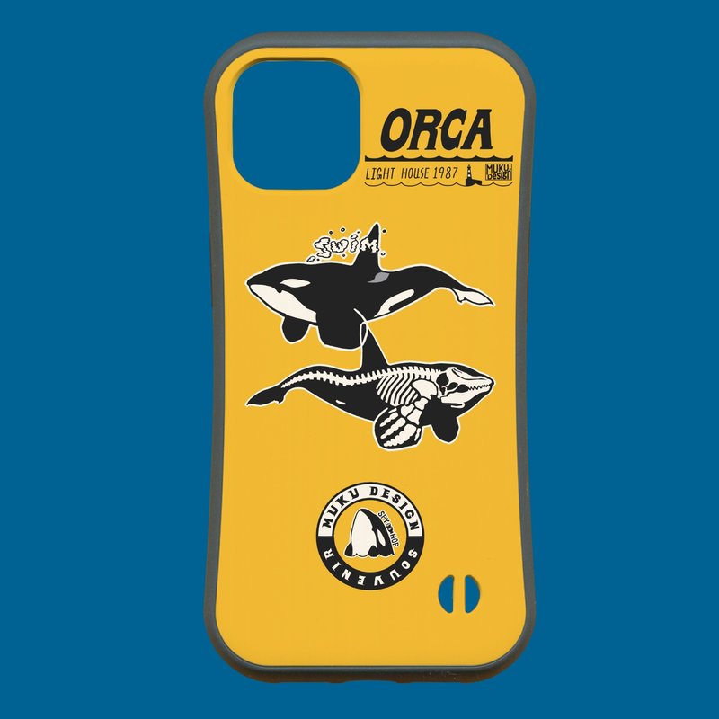 Orca [Compatible with iPhone 15] Orca Lighthouse Custom Yellow Grip Case for iPhone [Available for all models] - เคส/ซองมือถือ - พลาสติก สีเหลือง