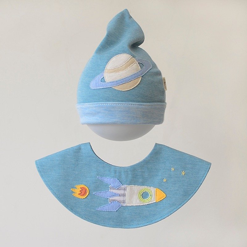 The vast universe moon gift - Baby Gift Sets - Cotton & Hemp Blue