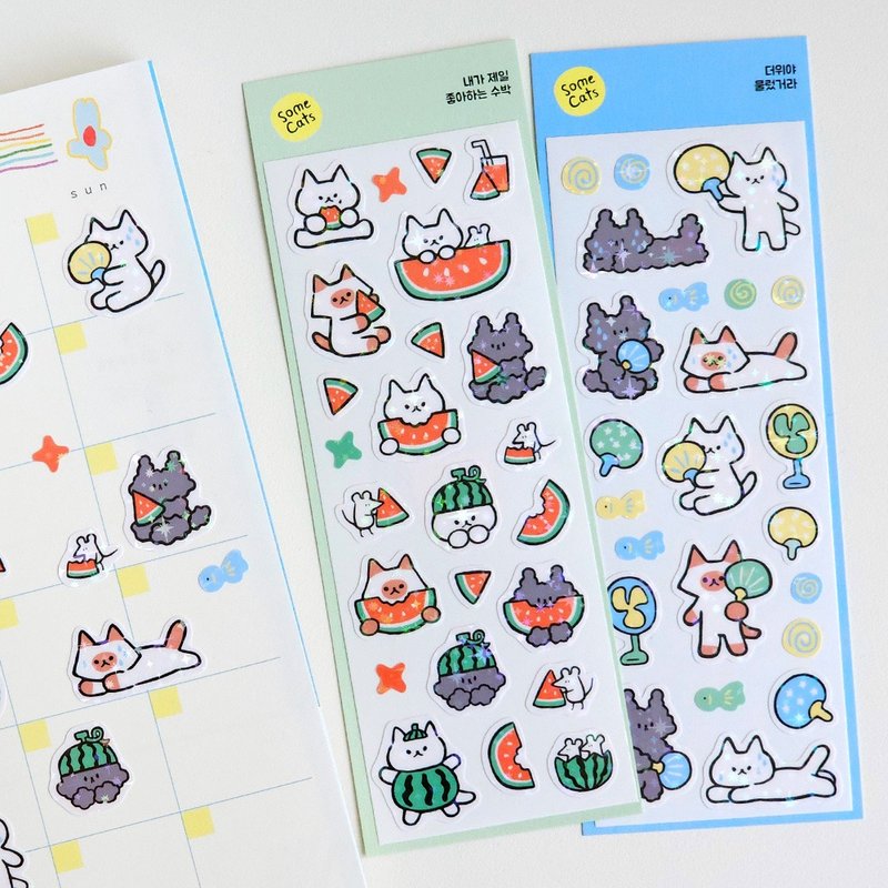 sticker SummerStory - 貼紙 - 紙 藍色