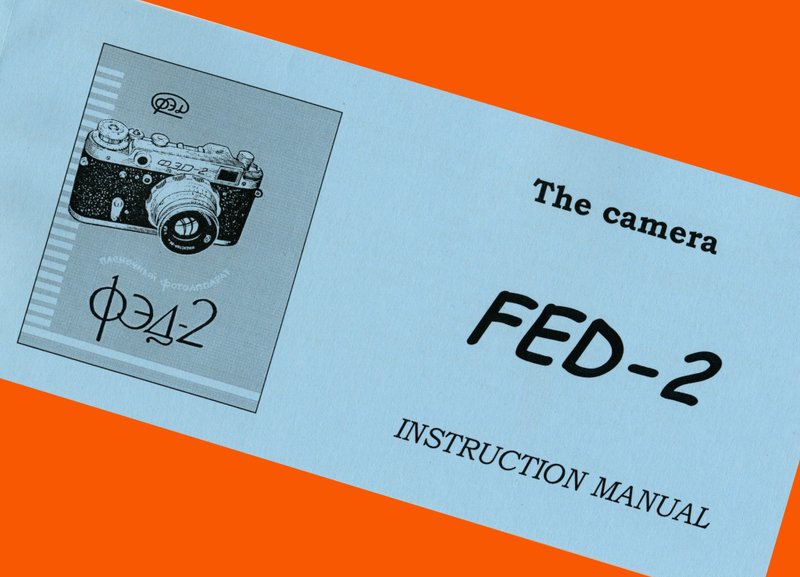 ENGLISH MANUAL for FED-2 camera USSR Leica & Tessar copy INSTRUCTION BOOKLET - 相機/拍立得/底片相機 - 紙 