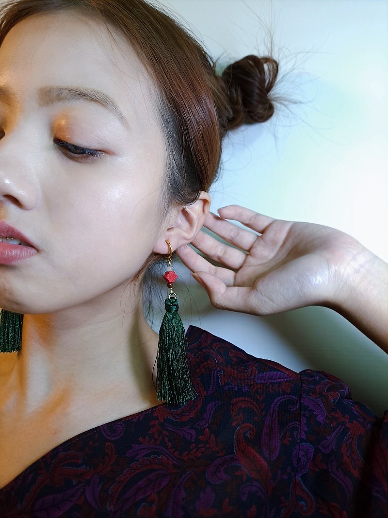 Peace Knot Earrings - Earrings & Clip-ons - Crystal Multicolor