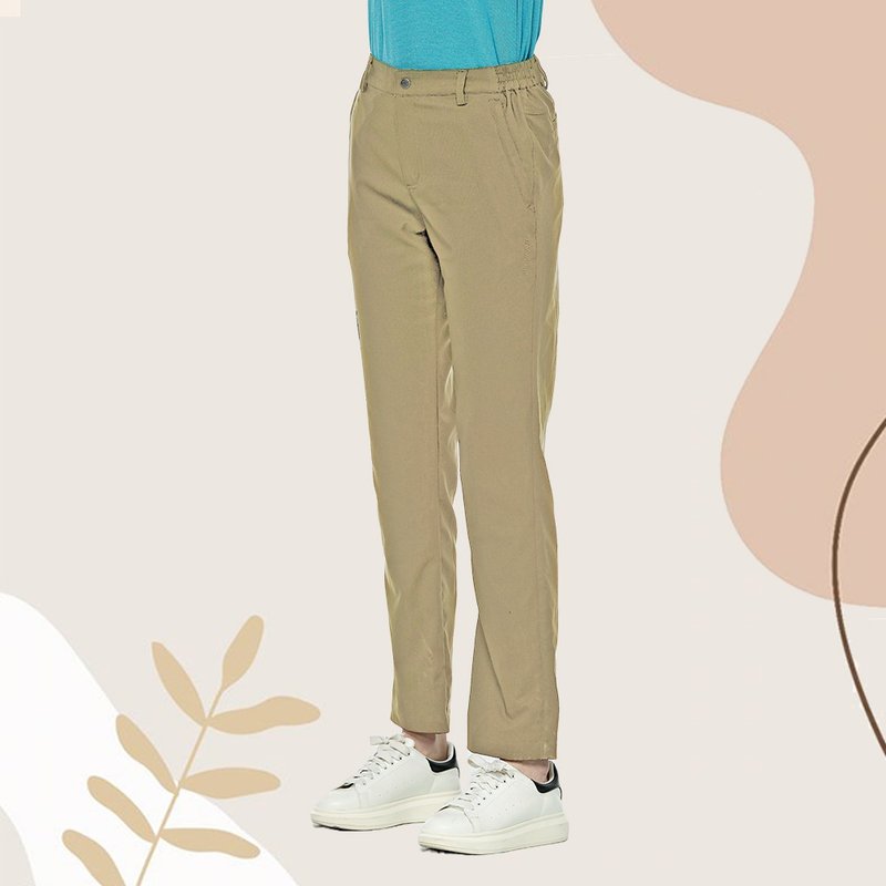 【Wildland 荒野】日本紗彈性抗UV長褲 女 W1301-121 小麥色 - 女長褲 - 聚酯纖維 卡其色