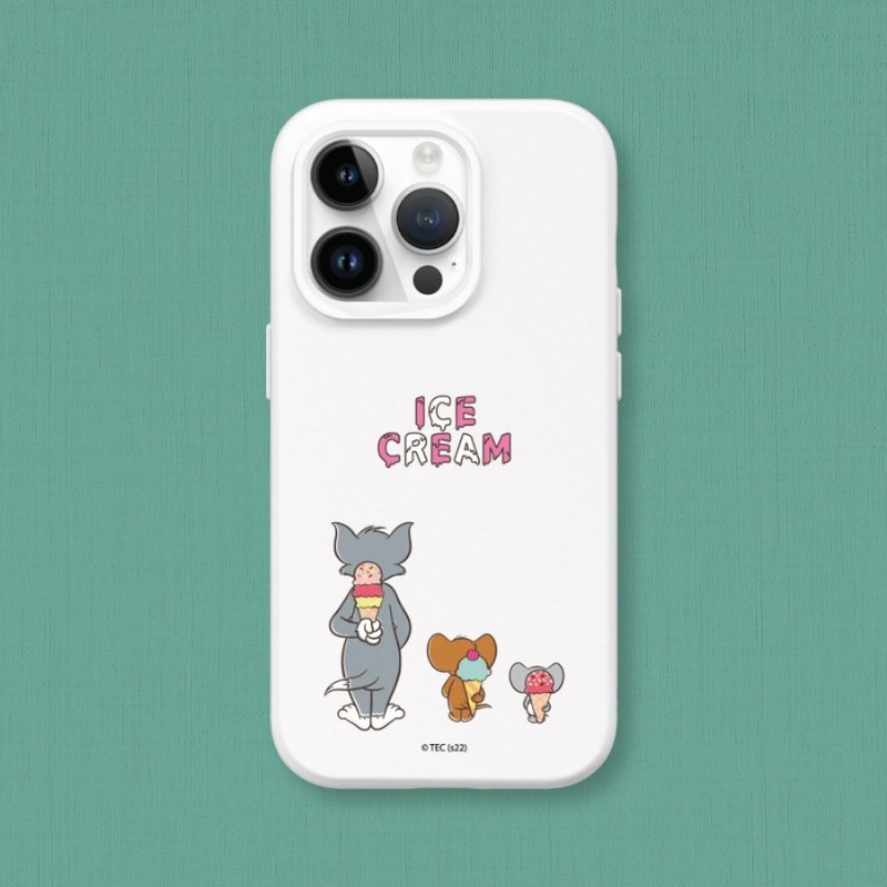 SolidSuit Back Cover Phone Case　Tom and Jerry/Ice Cream for iPhone - Phone Cases - Plastic Multicolor