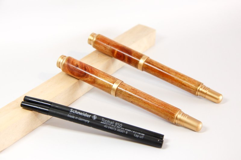 Small defect special price clearing ball pen - curd pine/blood dragon wood - ไส้ปากกาโรลเลอร์บอล - ไม้ 