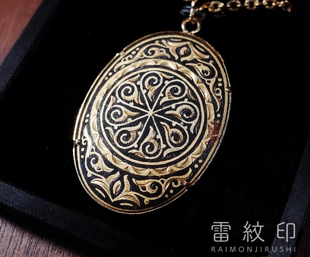 菱形文象嵌大壷 (未使用 新品同様) 鐔 林 花菱唐草図[B00226]｜刀剣や刀の販売なら日本刀販売専門店