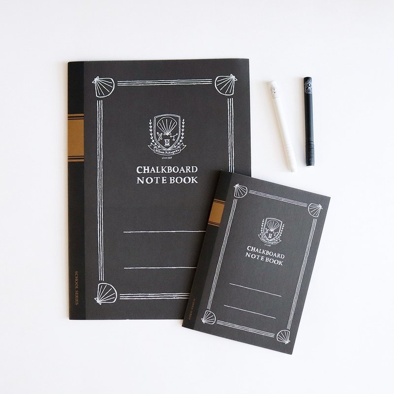 School series kitpas school notebook modeling paper blackboard X no ash fine chalk set - Cards & Postcards - Other Materials Black