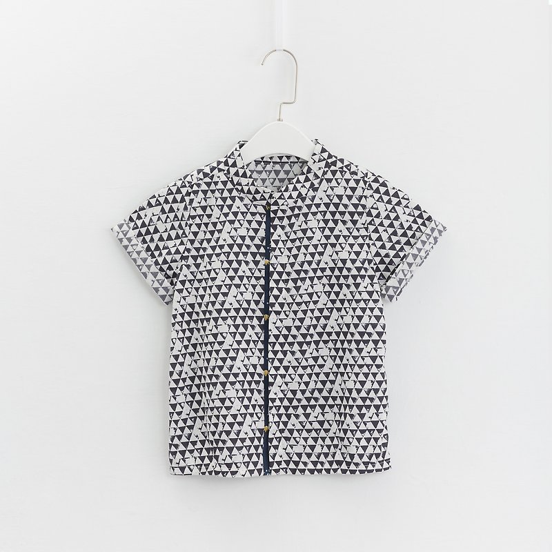 Paneled volcanic dust shirt - Tops & T-Shirts - Cotton & Hemp 