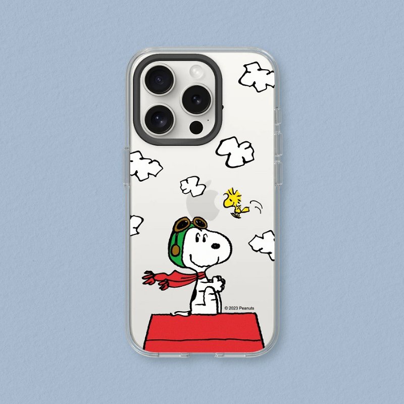 Clear transparent anti-fall phone case∣Snoopy/Little Pilot for iPhone - Phone Accessories - Plastic Multicolor