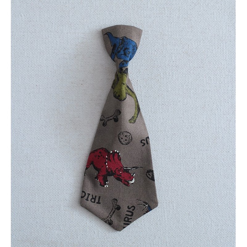 Children's tie - Dinosaur - เนคไท/ที่หนีบเนคไท - ผ้าฝ้าย/ผ้าลินิน 
