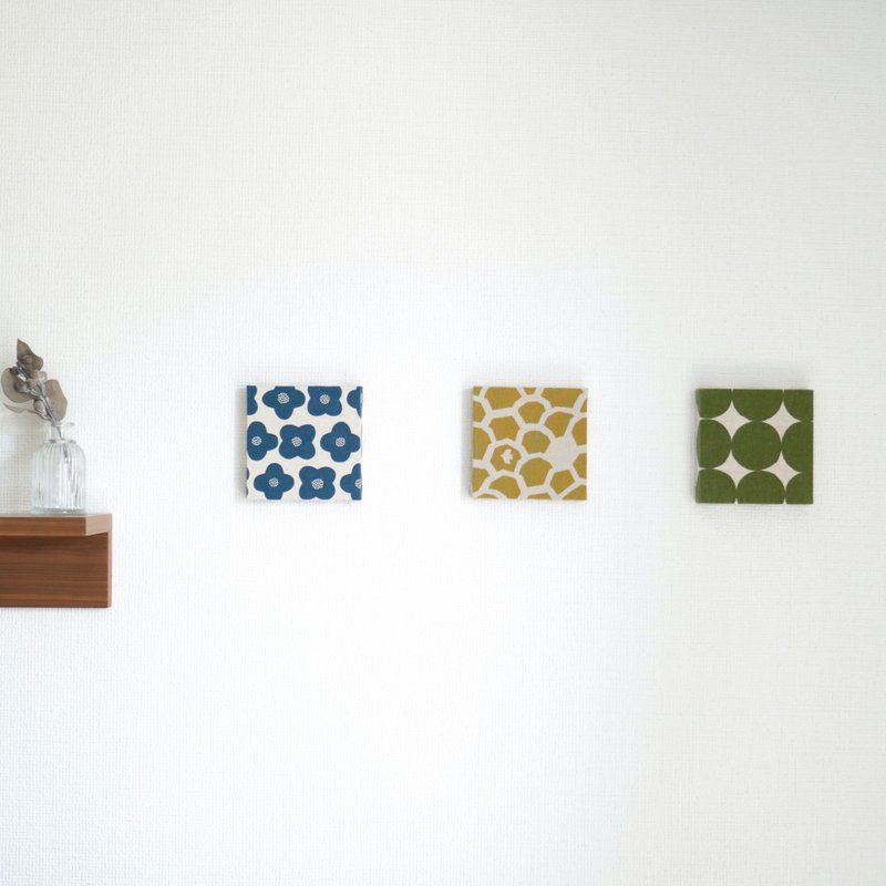 20x20cm ファブリックパネル  4点セット - 壁貼/牆壁裝飾 - 棉．麻 多色