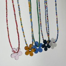 Tiny Bloom Bead Necklace | Bubblebloom Studio