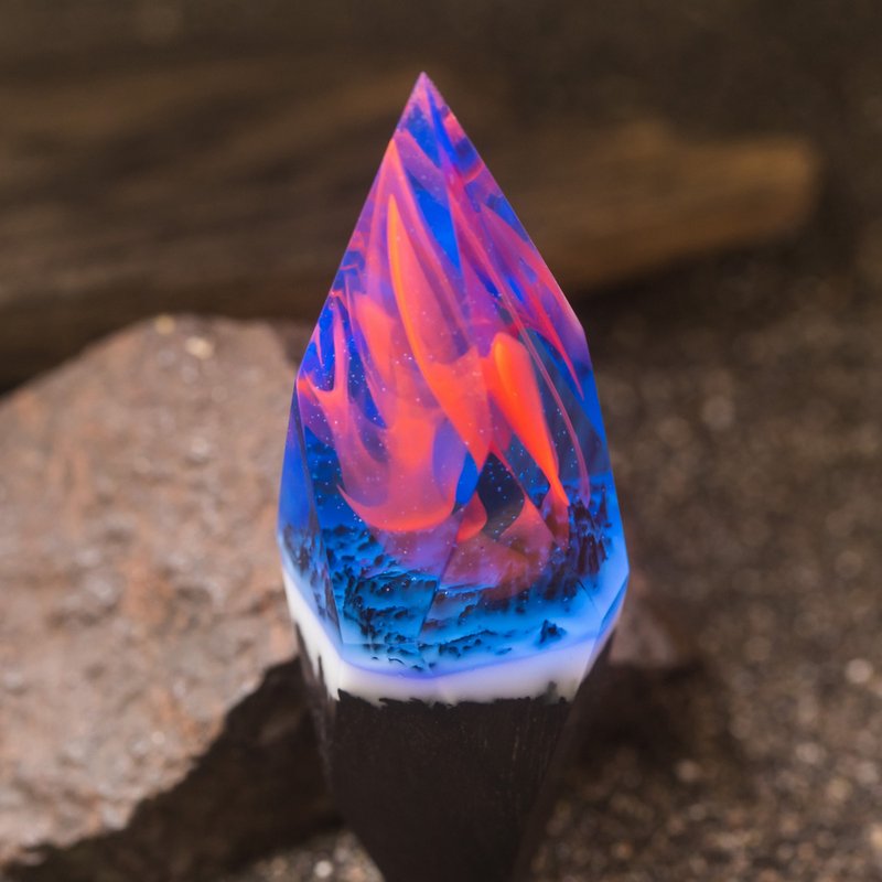 木质树脂吊坠手工饰品 - 項鍊 - 木頭 綠色