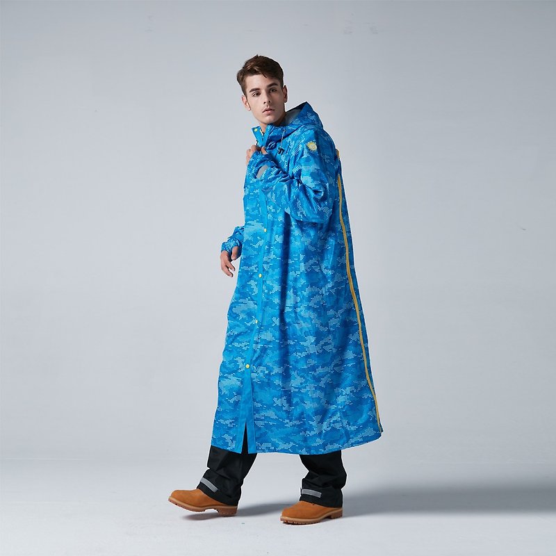 BAOGANI B03 バックパック コート レインコート (オーシャンブルー) - 傘・雨具 - 防水素材 ブルー