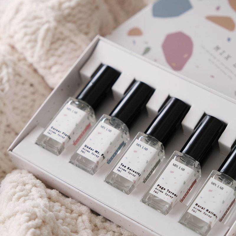 [Gift Box Set] MIX LAB 5ml Fragrance Spray 5 in a set - Fragrances - Essential Oils White