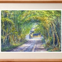 水彩画原画 紅葉の散歩道 - ショップ 松下勝明 ポスター・絵