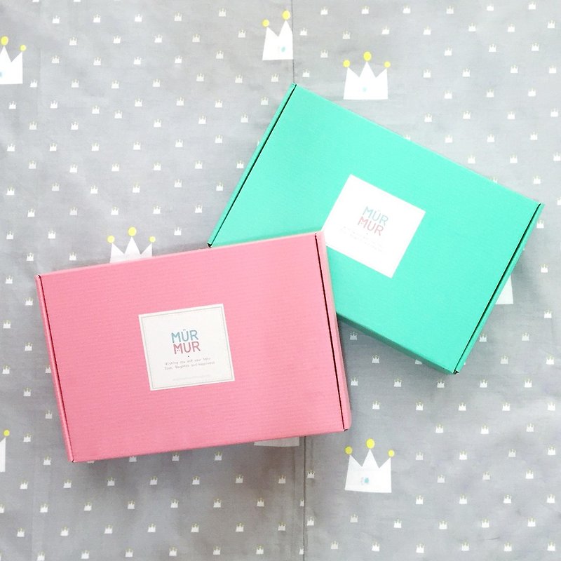 Gift box purchase / tiffany color & peach machine box - Other - Paper Multicolor