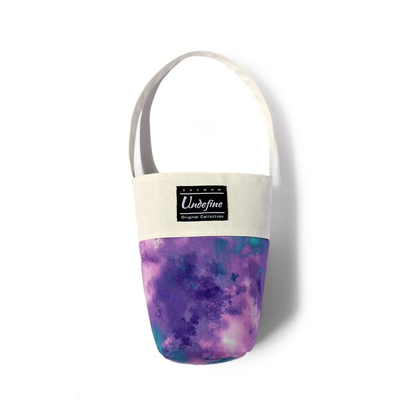 Ink purple render beverage bag - ถุงใส่กระติกนำ้ - ผ้าฝ้าย/ผ้าลินิน สีม่วง