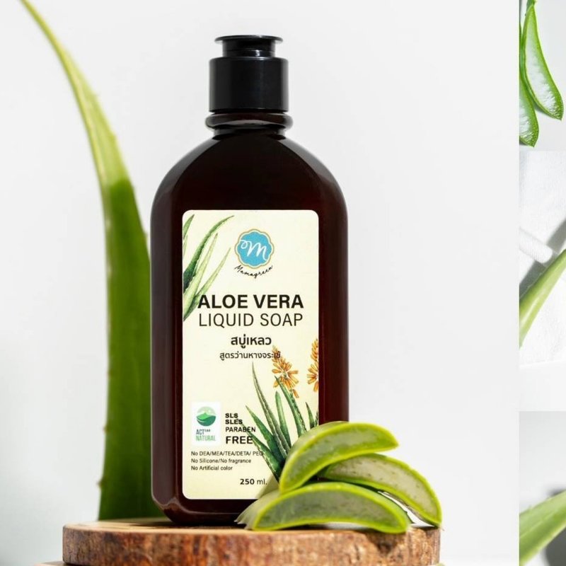 【有機抗敏】天然蘆薈植萃沐浴露 清香水嫩 沐浴同時保養肌膚 - 沐浴乳/沐浴用品 - 精油 金色