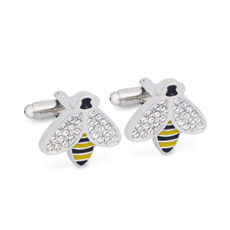 Bumble Bee Cufflinks - Cuff Links - Other Metals Yellow