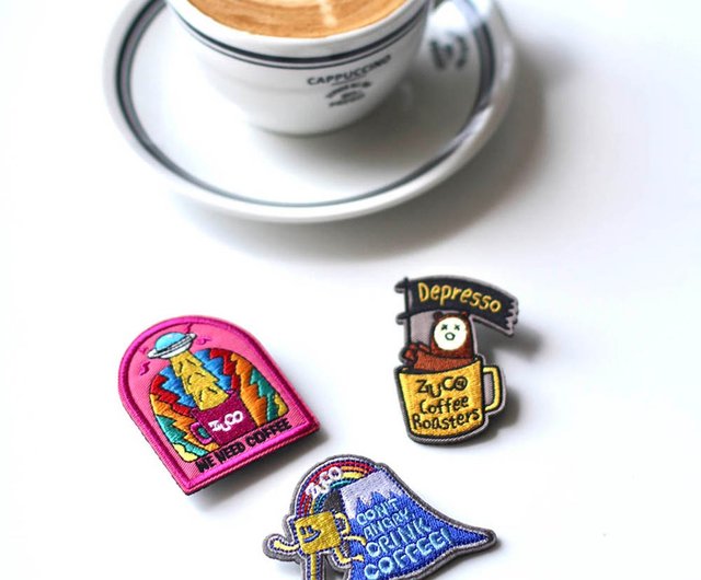 コーヒー刺繍ワッペンシリーズ - ショップ zucocoffee