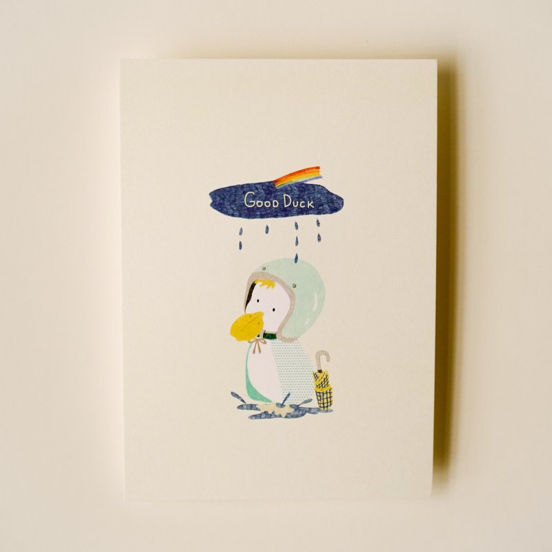 明信片 Good duck 幸運鴨呀 - 卡片/明信片 - 紙 多色