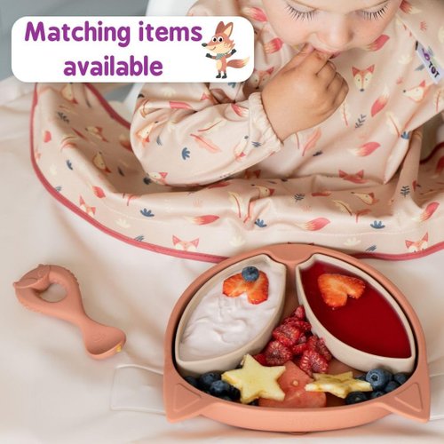 Tidy TOT Cover & Catch Bib Long Sleeve - Hippos pattern - Shop ubelife Bibs  - Pinkoi