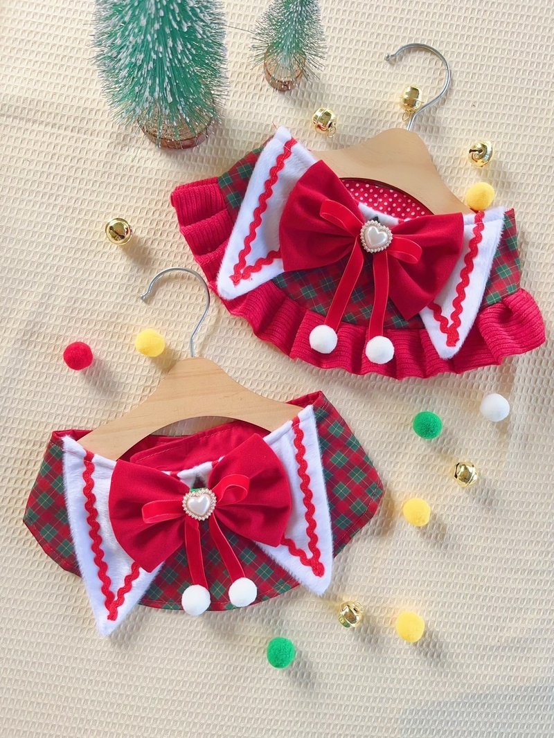 Collar pet - Christmas Collection - Collars & Leashes - Cotton & Hemp Red