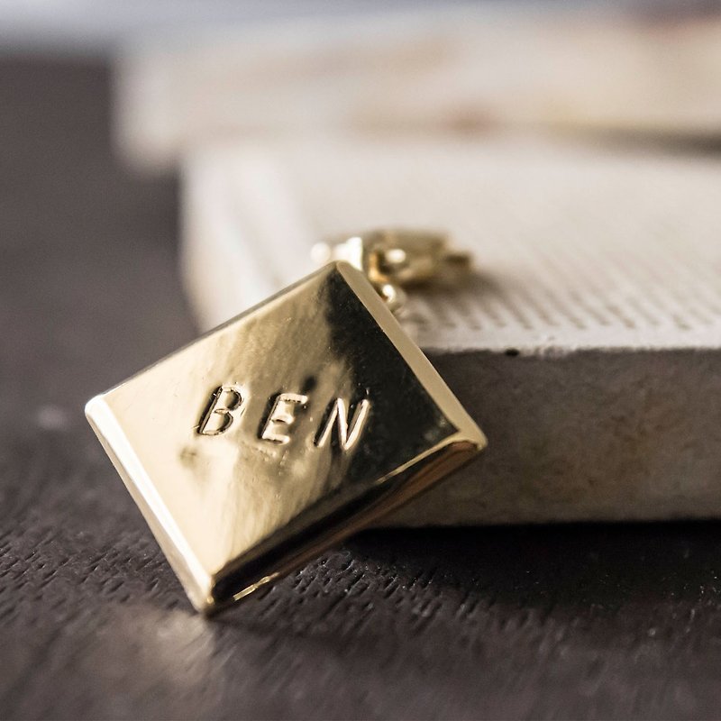 HOWLL Pet Tag-Classic [Rhombus] - Collars & Leashes - Copper & Brass 