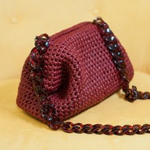 Crochet pattern bag with ruffles PDF digital and video tutorial