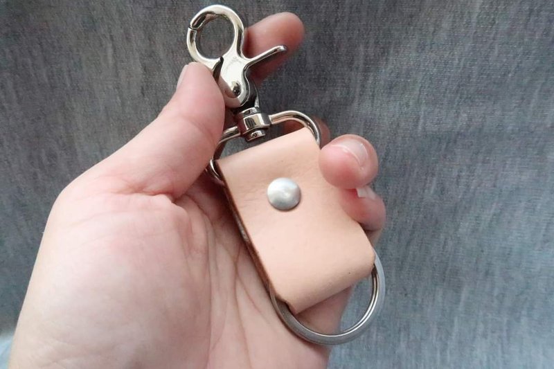 Handmade original leather color key ring - Keychains - Genuine Leather 