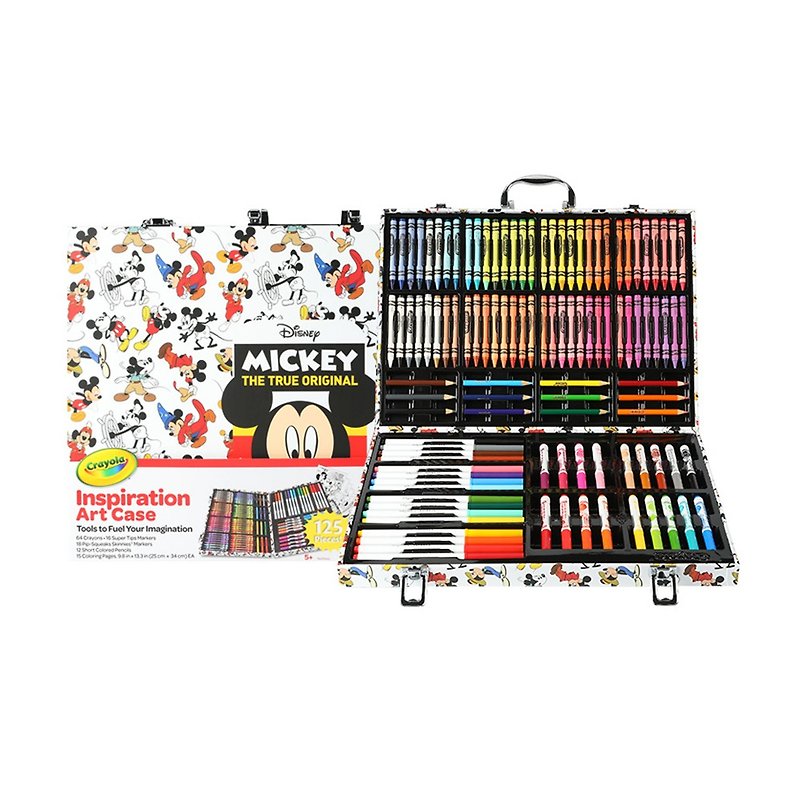 美國繪兒樂Crayola 大藝術家精裝提盒組-經典米奇 - 插畫/繪畫/寫字 - 紙 多色