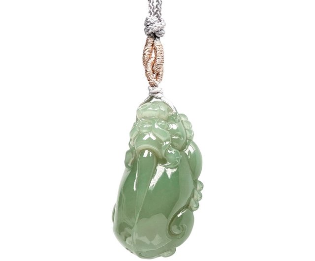 和田玉 【碧玉】 貔貅ペンダント 20*11*8／4g 【国家鑑定機関認可済