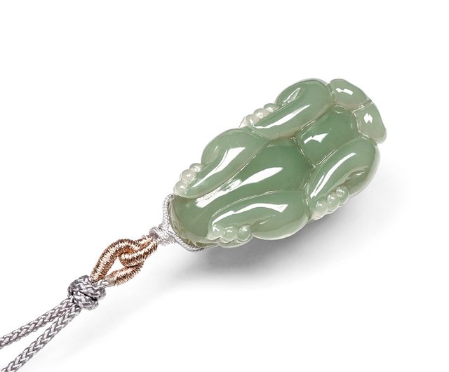 和田玉 【碧玉】 貔貅ペンダント 20*11*8／4g 【国家鑑定機関認可済】 100％天然 加工なし 碧玉 和田玉 ネックレス 天然石 海外鑑定