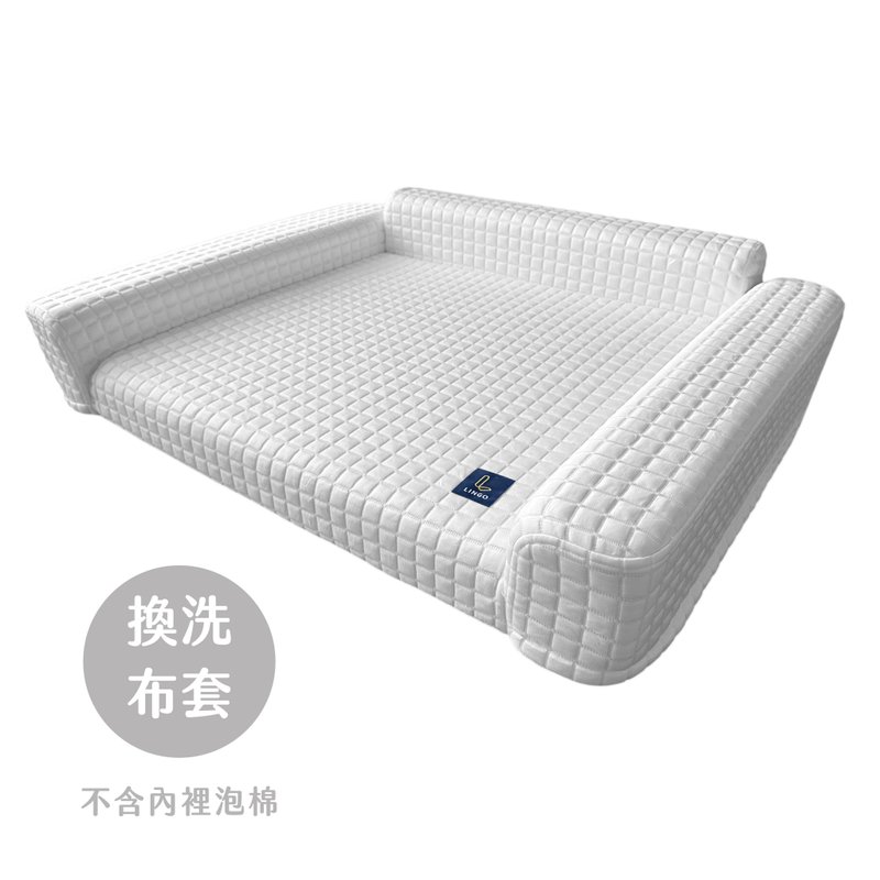 【換洗布套】寵物沙發床2.0 (涼感布套新上市) - 寵物床 - 聚酯纖維 灰色