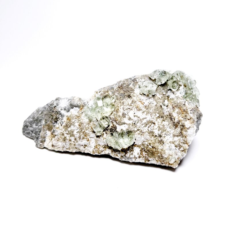 果綠。原礦 一圖一物 擺件 礦標 療癒 l 香花嶺瑩石  l - 擺飾/家飾品 - 水晶 多色