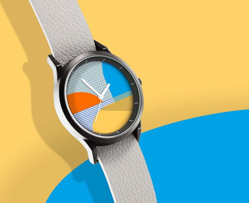 【Illustration Watch】Colorful time #2 - Women's Watches - Other Metals Yellow