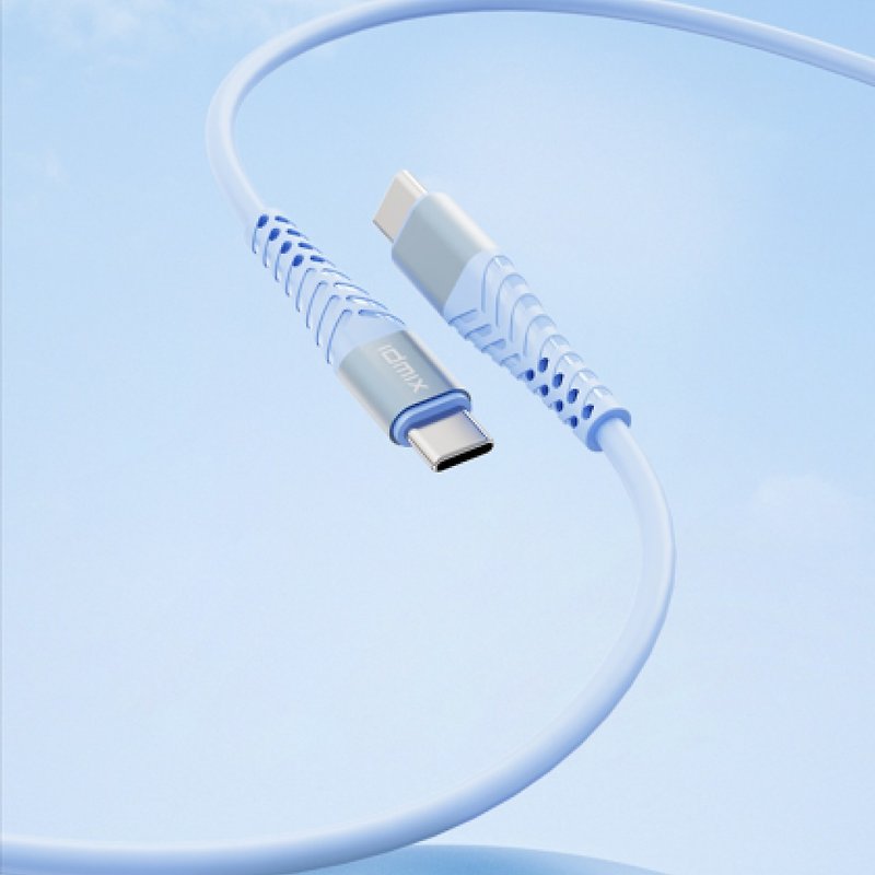 IDMIX PD POWER LINE(L10CC)Type-CtoType-C 1.5M 100W fast charging transmission line - Chargers & Cables - Plastic White