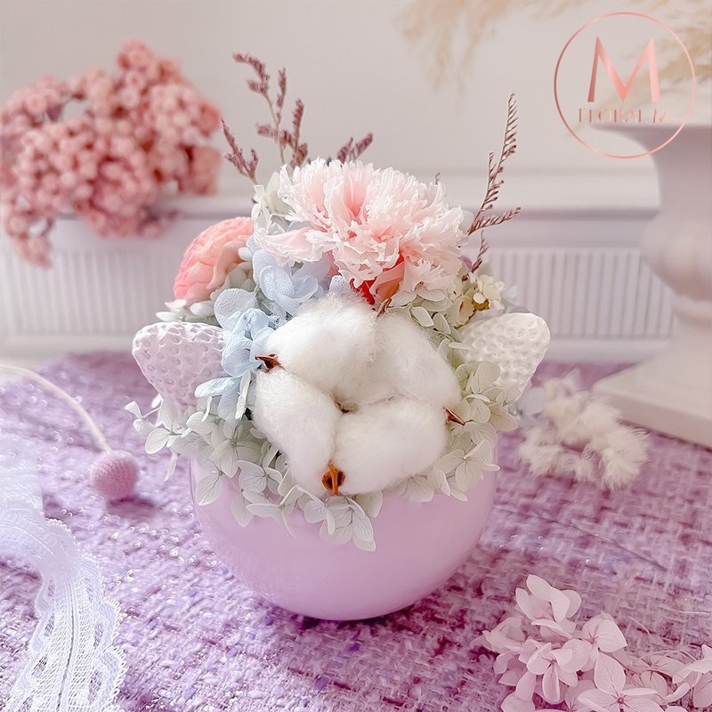 Baker Beach Eternal Fragrance Flower Gift (Free 5ml Fragrance Oil) - Dried Flowers & Bouquets - Plants & Flowers Purple