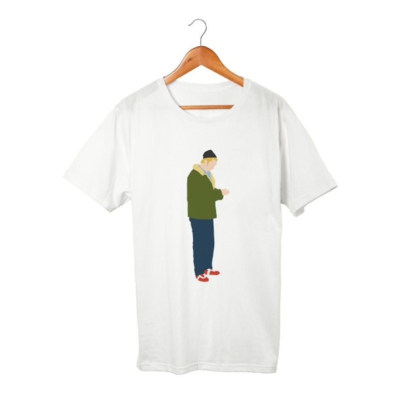 Mikey #2 T-shirt - เสื้อยืดผู้ชาย - ผ้าฝ้าย/ผ้าลินิน ขาว