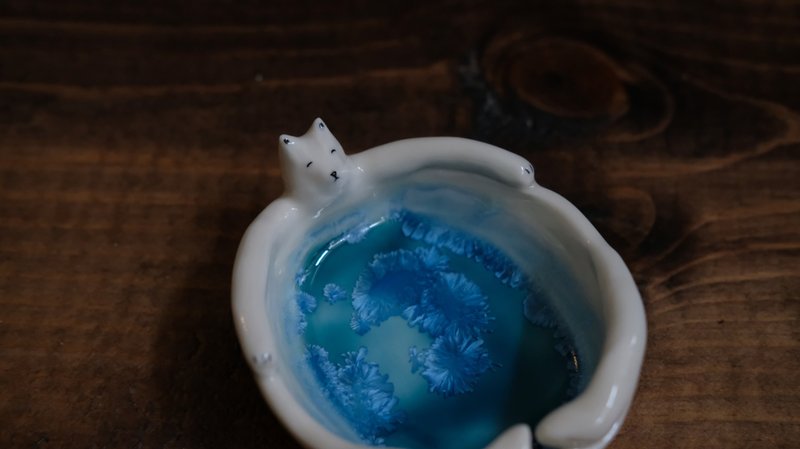 北極熊肚兜豆皿 | 小擺設 - 花瓶/花器 - 瓷 藍色