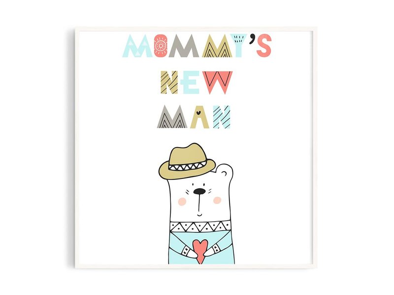 Nordic Boy 1_20丨Illustration/Hanging Picture/Poster/Made in Taiwan/Log Picture Frame/A4/Customized - Posters - Paper White