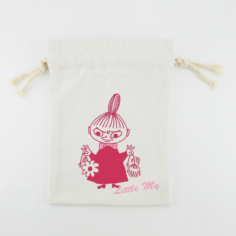 Moomin 噜噜 米 Authorization-Beam Pocket (Large) [Little My] - Other - Cotton & Hemp Red