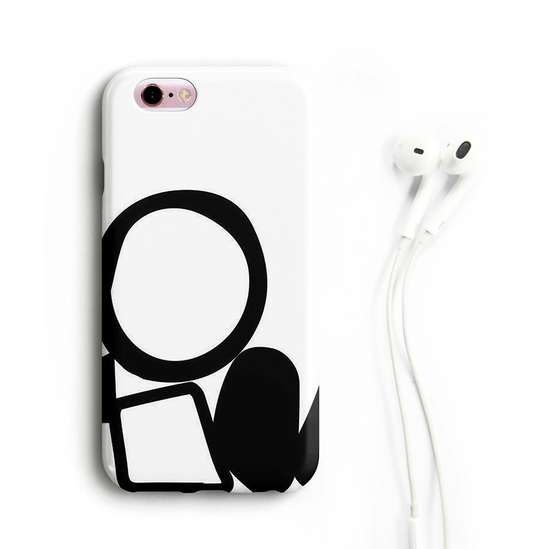 Loch-ness/black Phone case - 手機殼/手機套 - 塑膠 黑色