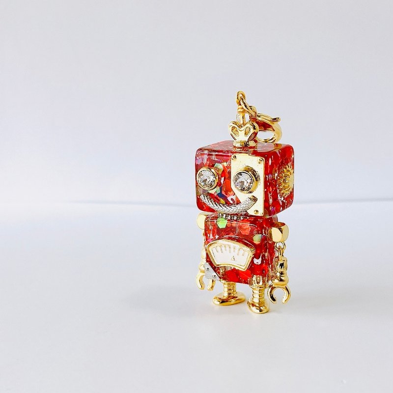 【Robot　Accessories】ロボットチャーム  149 - 吊飾/掛飾 - 塑膠 紅色